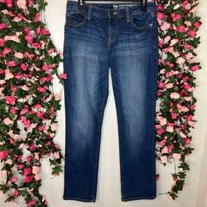 Gap Factory Medium Wash Straight Fit Blue Denim Jeans Women’s 4/27 True Blue